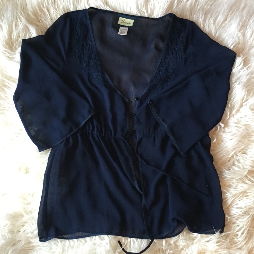 ⭐️BOGO Sheer Button Down Shirt⭐️